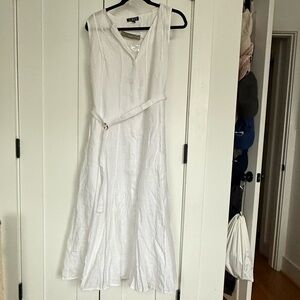 NWT J. Crew White Sleeveless Dress